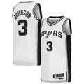 Friene SA.Spurs #3 Keldon Johnson White Swingman Stitched Jerseys- Association Edition