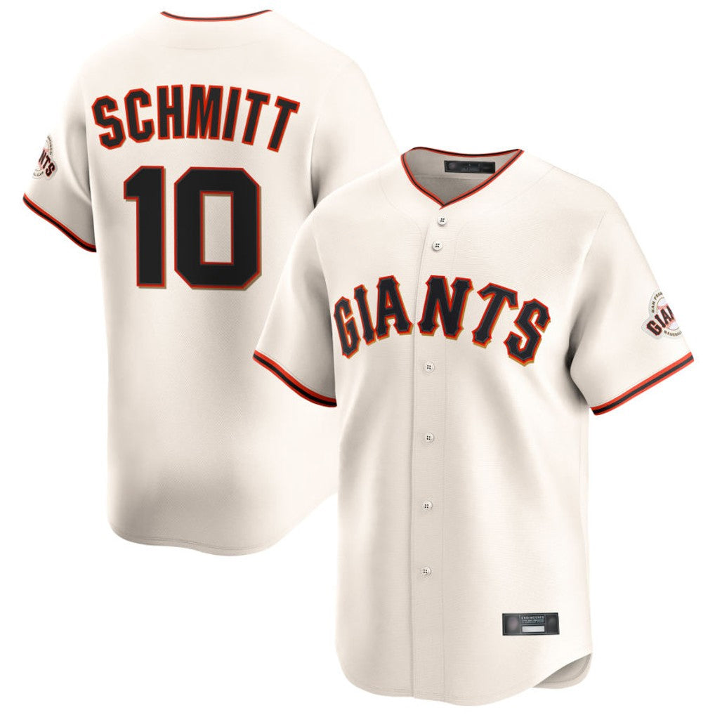 Friene SF.Giants #10 Casey Schmitt Player Cream Home Limited Stitched Jerseys