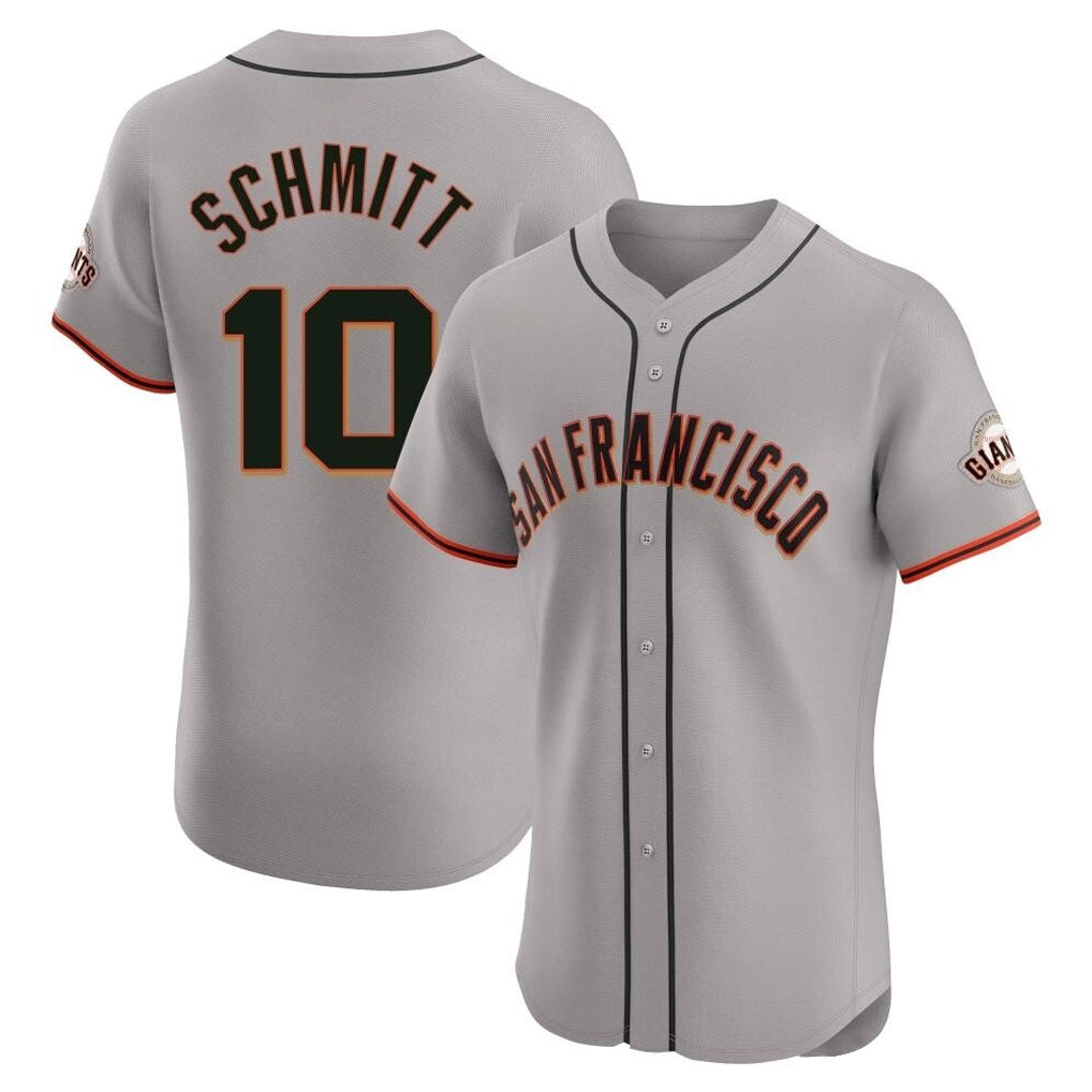 Friene SF.Giants #10 Casey Schmitt Player Gray Home Limited Elite Stitched Jerseys
