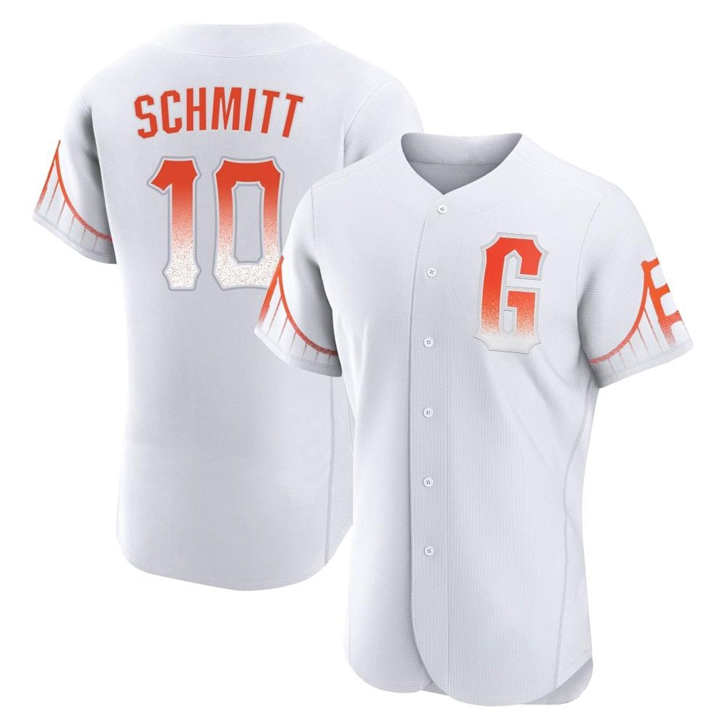 Friene SF.Giants #10 Casey Schmitt Player White City Connect Home Limited Elite Stitched Jerseys