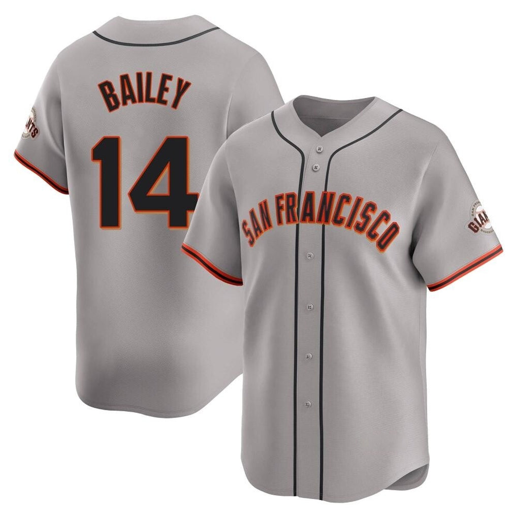 Friene SF.Giants #14 Patrick Bailey Player Gray Home Limited Stitched Jerseys