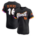Friene SF.Giants #16 Rafael Devers Player Black 2025 City Connect Home Limited Elite Stitched Jerseys