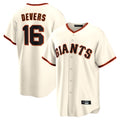 Friene SF.Giants #16 Rafael Devers Player Cream Home Game Stitched Jerseys