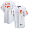 Friene SF.Giants #16 Rafael Devers Player White City Connect Home Game Stitched Jerseys