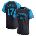 Friene SF.Giants #17 Heliot Ramos Player Navy National League All-Star Home Limited Elite Stitched Jerseys