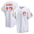 Friene SF.Giants #17 Heliot Ramos Player White City Connect Home Game Stitched Jerseys