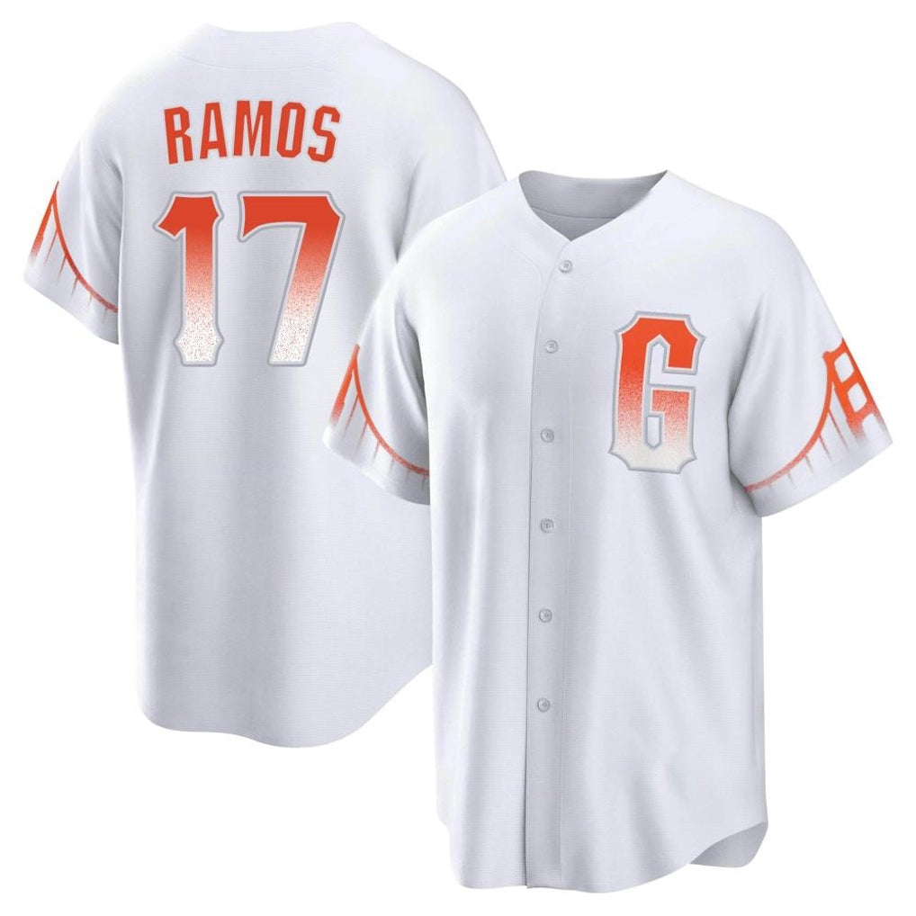 Friene SF.Giants #17 Heliot Ramos Player White City Connect Home Game Stitched Jerseys