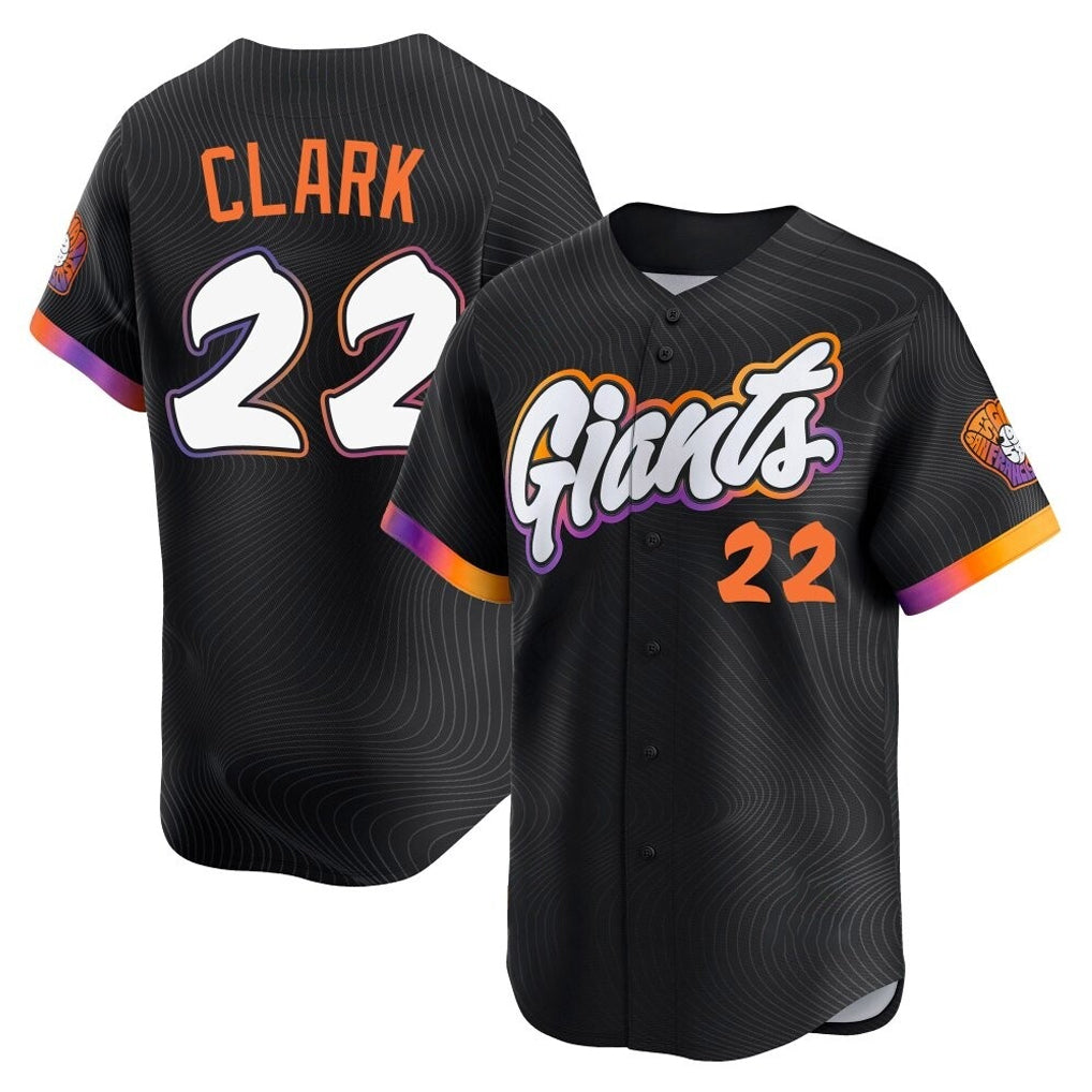 Friene SF.Giants #22 Will Clark Player Black 2025 City Connect Home Limited Stitched Jerseys