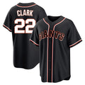 Friene SF.Giants #22 Will Clark Player Black Fashion Out Home Limited Stitched Jerseys
