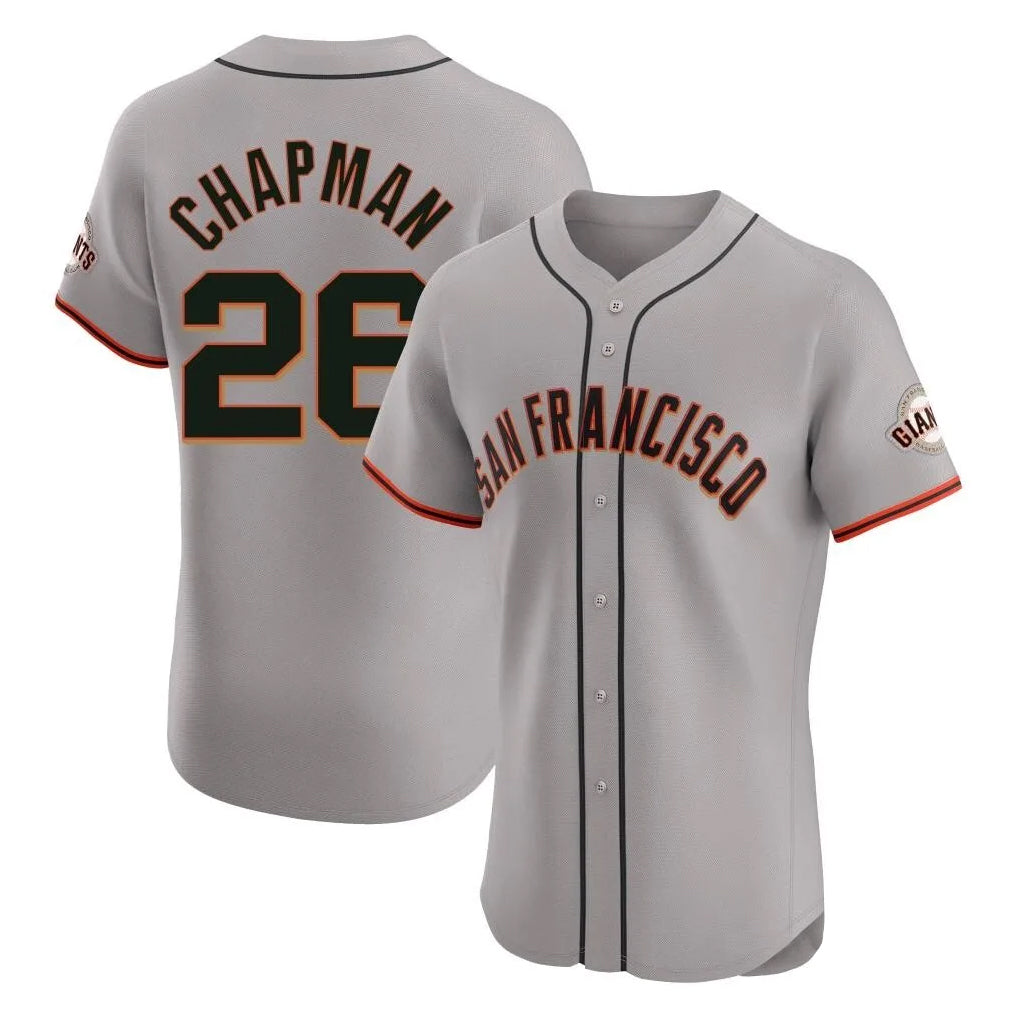 Friene SF.Giants #26 Matt Chapman Player Gray Home Limited Elite Stitched Jerseys