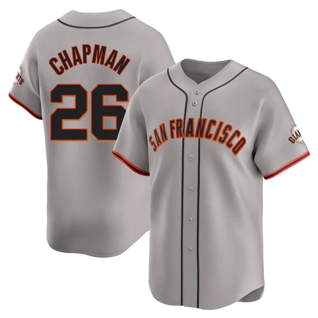 Friene SF.Giants #26 Matt Chapman Player Gray Home Limited Stitched Jerseys