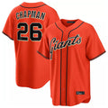 Friene SF.Giants #26 Matt Chapman Player Orange Home Game Stitched Jerseys