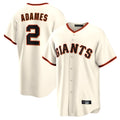 Friene SF.Giants #2 Willy Adames Player Cream Home Game Stitched Jerseys