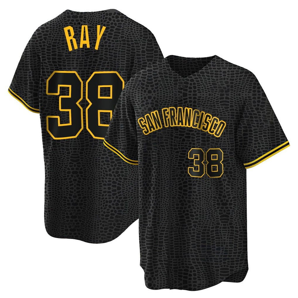 Friene SF.Giants #38 Robbie Ray Player Black Snake Skin City Limited Stitched Jerseys