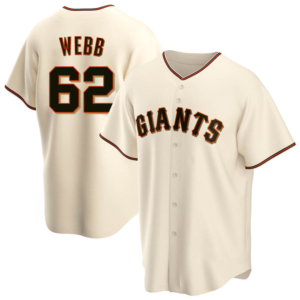 Friene SF.Giants #62 Logan Webb Player Cream Home Game Stitched Jerseys