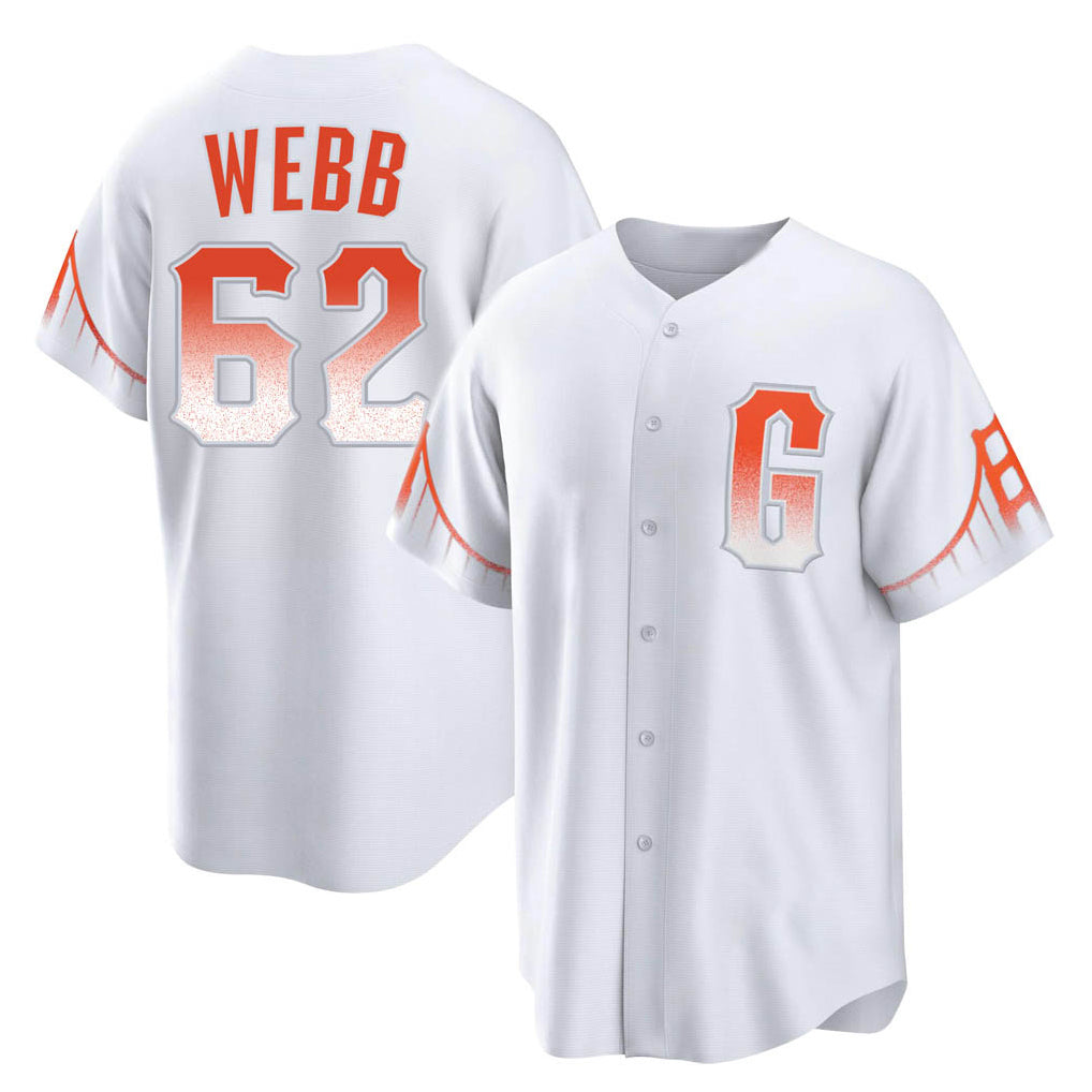 Friene SF.Giants #62 Logan Webb Player White City Connect Home Game Stitched Jerseys