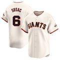 Friene SF.Giants #6 Daniel Susac Player Cream Home Limited Stitched Jerseys