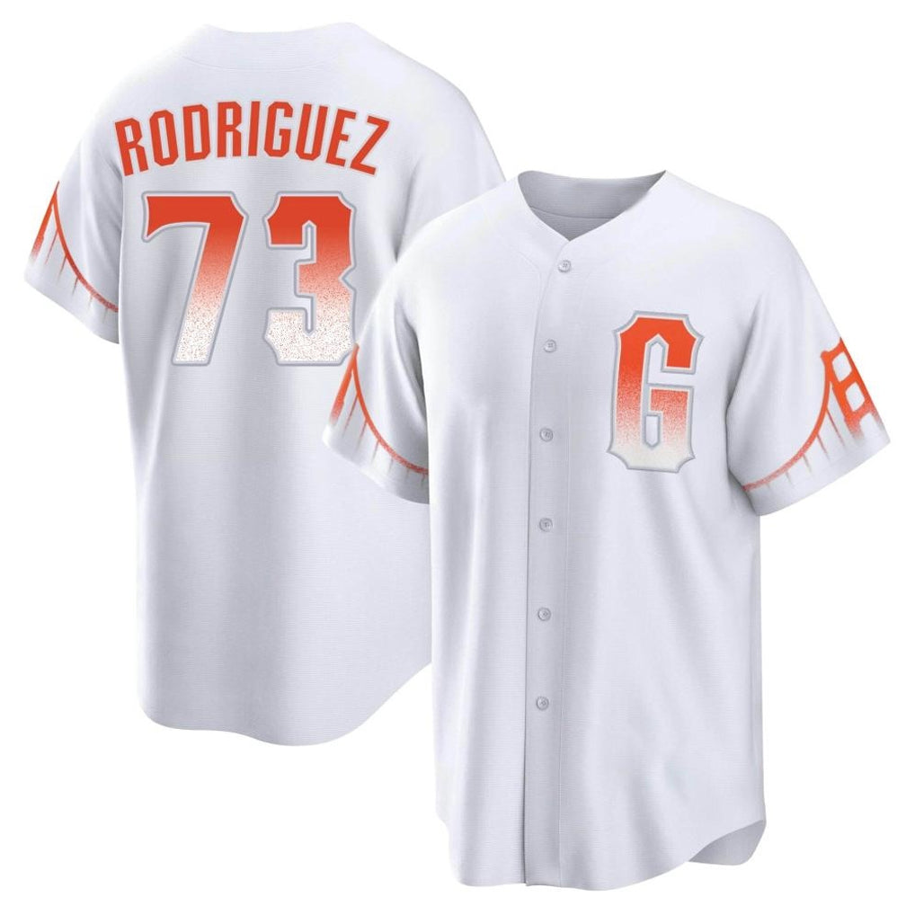 Friene SF.Giants #73 Randy Rodriguez Player White City Connect Home Game Stitched Jerseys