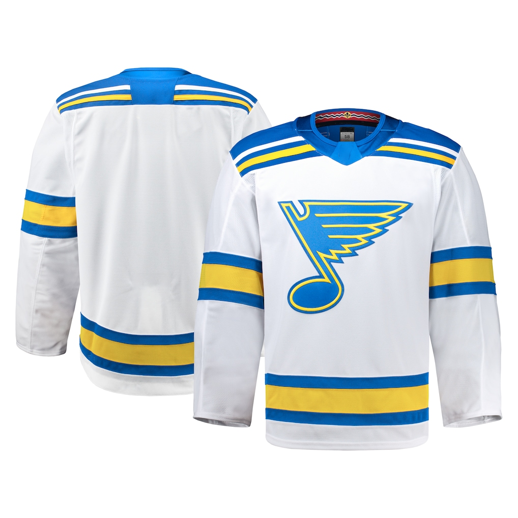 Friene SL.Blues White Away Authentic Pro Jerseys