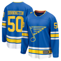 Friene SL.Blues #50 Jordan Binnington Blue Home Premium Player Jerseys