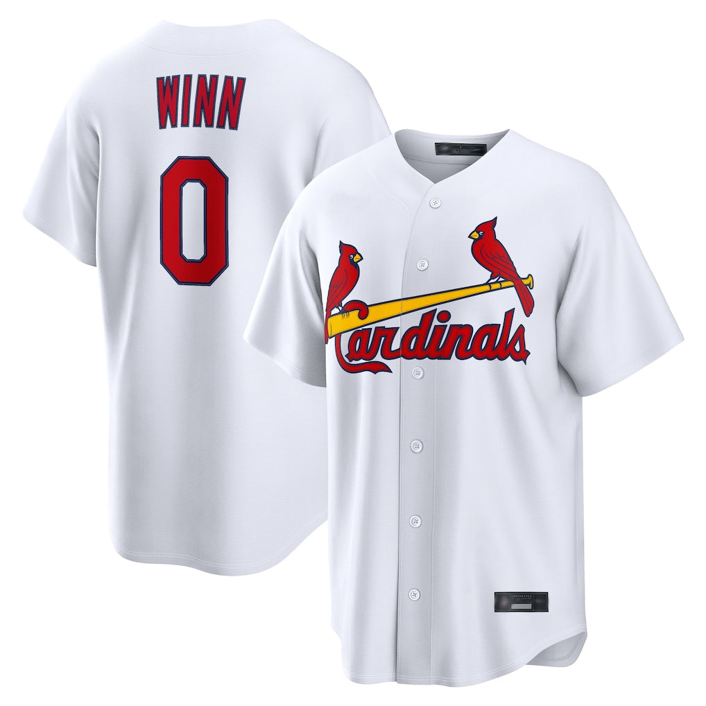 Friene St. Louis Cardinals #0 Masyn Winn Player White Home Game Stitched Jerseys