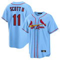 Friene St. Louis Cardinals #11 Victor Scott II Player Light Blue Home Game Stitched Jerseys