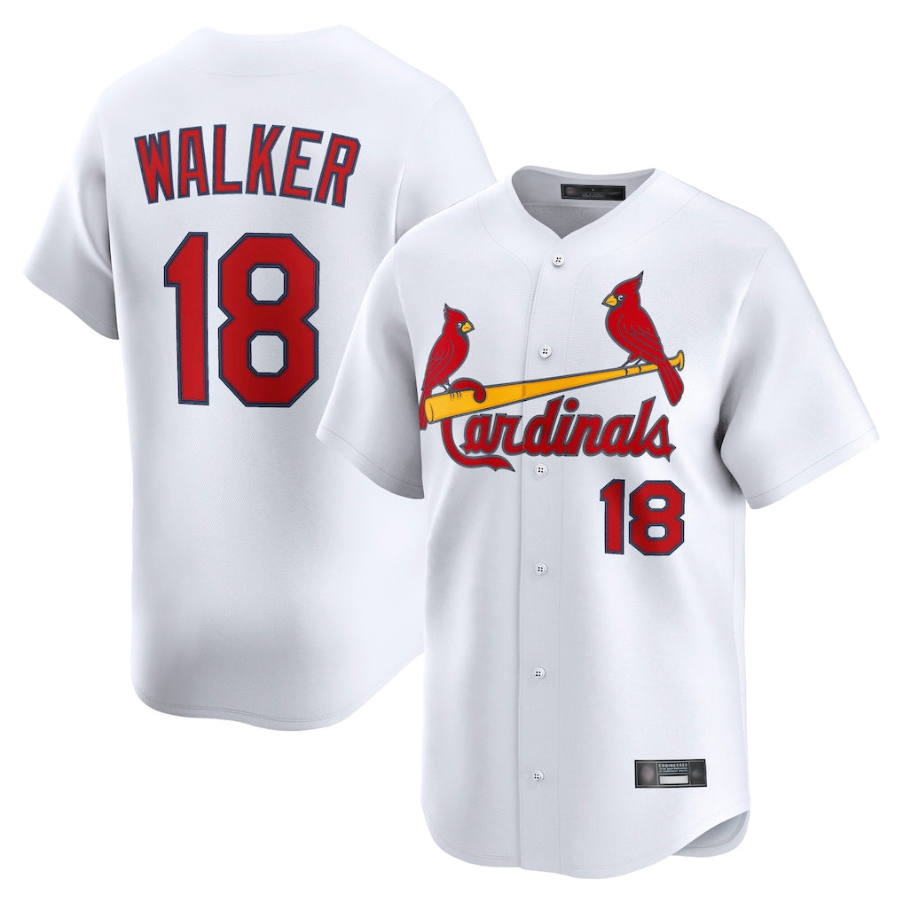 Friene St. Louis Cardinals #18 Jordan Walker Player White Home Limited Stitched Jerseys