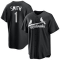 Friene St. Louis Cardinals #1 Ozzie Smith Player Black City Connect Home Limited Stitched Jerseys