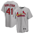 Friene St. Louis Cardinals #41 Alec Burlesona Player Gray Home Game Stitched Jerseys