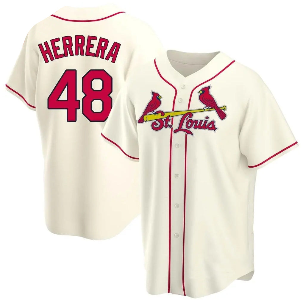 Friene St. Louis Cardinals #48 Ivan Herrera Player Cream Home Game Stitched Jerseys