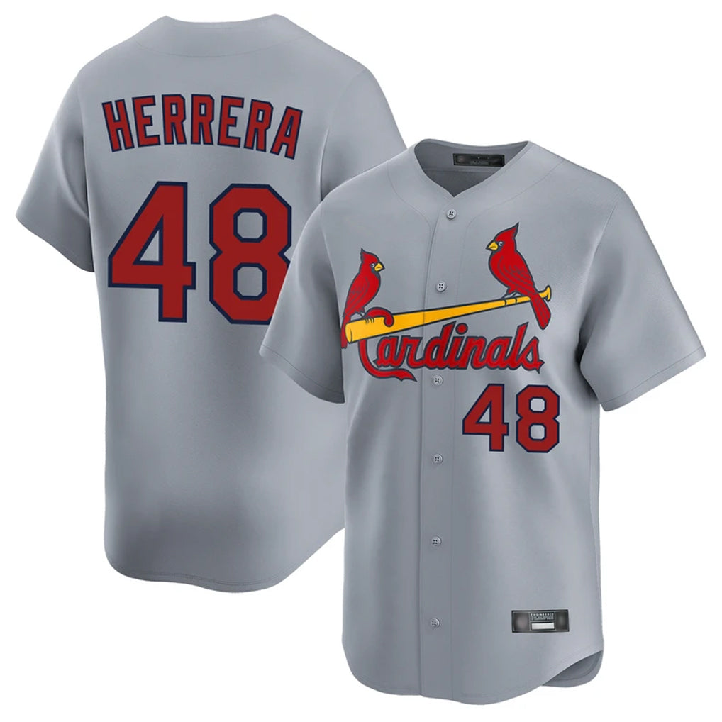 Friene St. Louis Cardinals #48 Ivan Herrera Player Gray Home Limited Stitched Jerseys