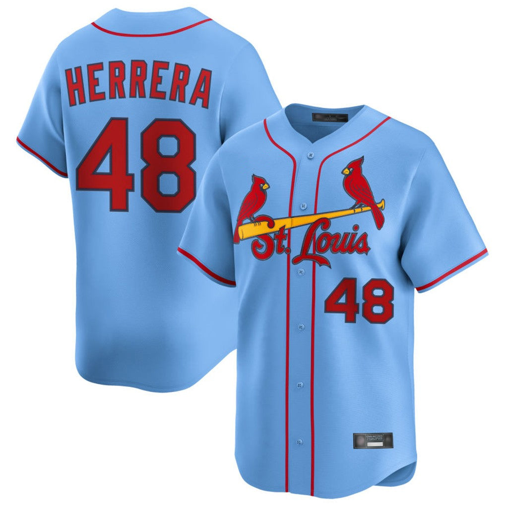 Friene St. Louis Cardinals #48 Ivan Herrera Player Light Blue  Home Limited Stitched Jerseys