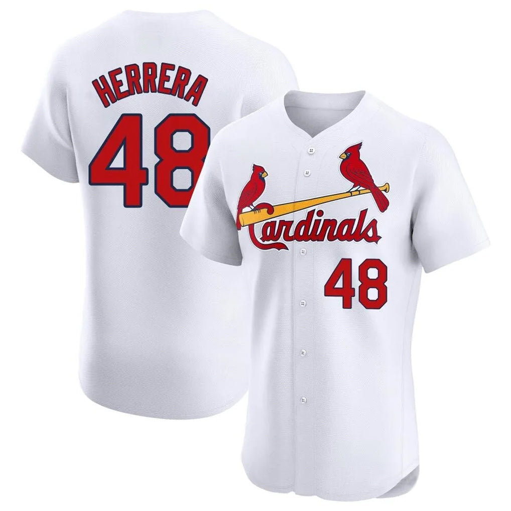 Friene St. Louis Cardinals #48 Ivan Herrera Player White Home Limited Elite Stitched Jerseys