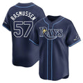 Friene T.Bay Rays #57 Drew Rasmussen Player Navy Home Limited Stitched Jerseys