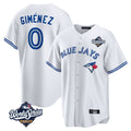 Friene T.Blue Jays #0 Andres Gimenez Player White 2025 World Series Game Stitched Jerseys