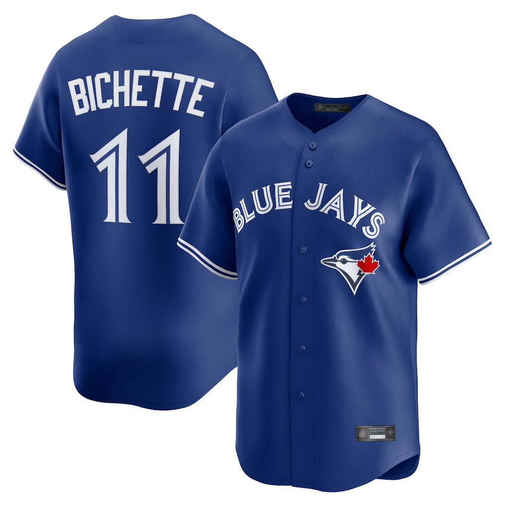 Friene T.Blue Jays #11 Bo Bichette Player Royal Limited Home Stitched Jerseys