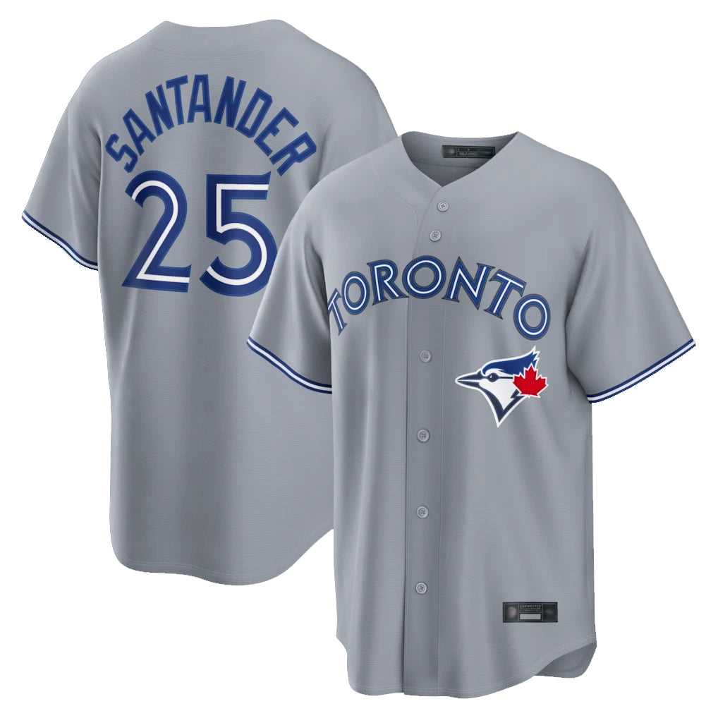Friene T.Blue Jays #25 Anthony Santander Player Gray Home Limited Stitched Jerseys