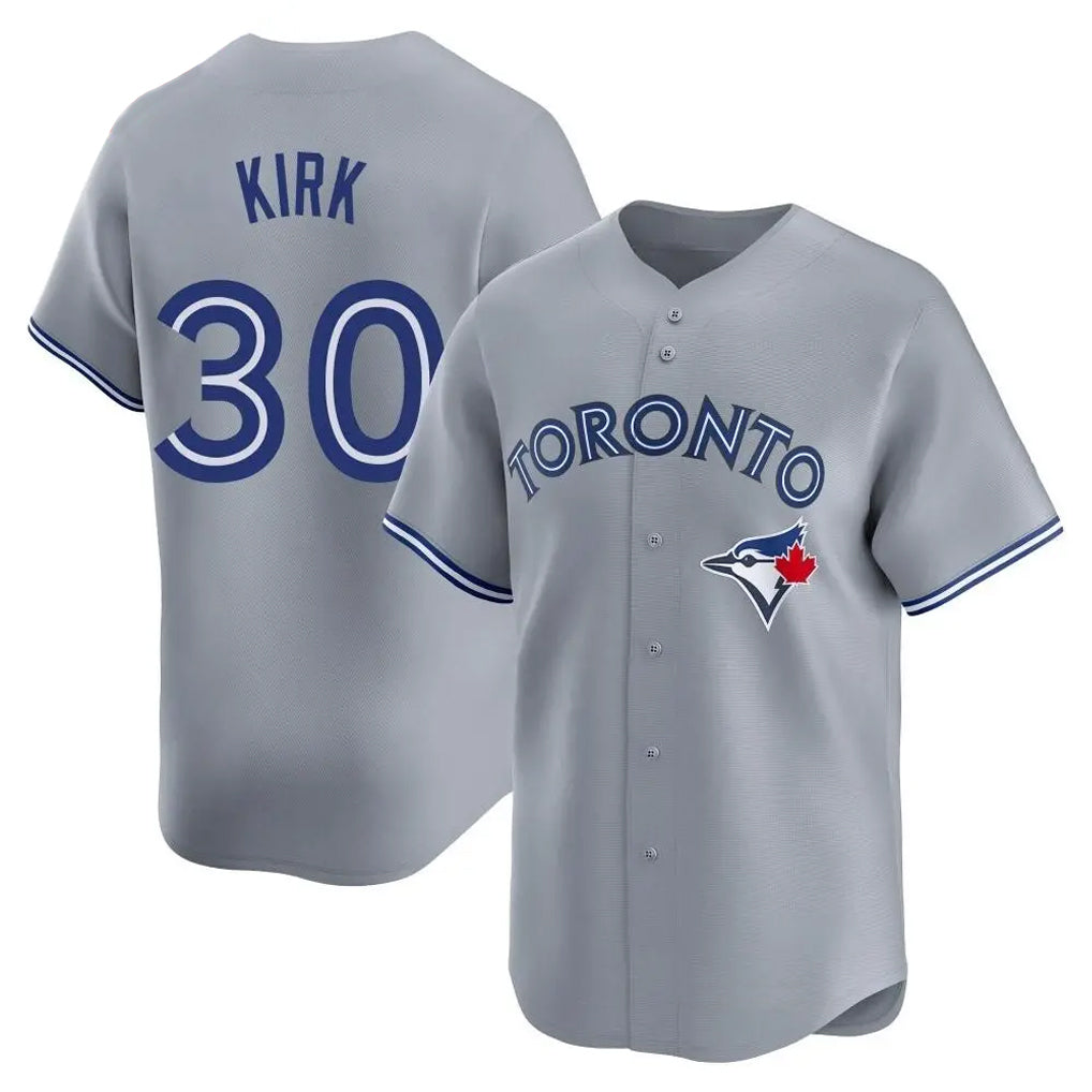Friene T.Blue Jays #30 Alejandro Kirk Player Gray Home Limited Stitched Jerseys