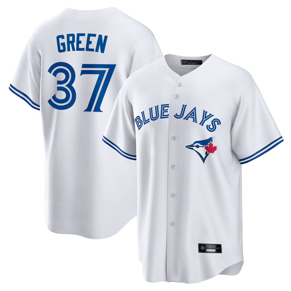 Friene T.Blue Jays #37 Chad Green Player White Home Limited Stitched Jerseys