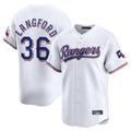 Friene T.Rangers #36 Wyatt Langford Player White Home Limited Stitched Jerseys