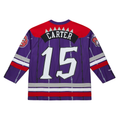 Friene T.Raptors #15 Vince Carter Mitchell & Ness Purple Maxxed Out Fashion Hockey Jerseys