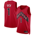 Friene T.Raptors #1 Gradey Dick Red Swingman Player Jerseys - Icon Edition