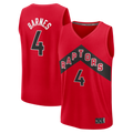 Friene T.Raptors #4 Scottie Barnes Red Fast Break Replica Jerseys - Icon Edition