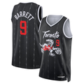 Friene T.Raptors #9 RJ Barrett Black 202526 Swingman Jerseys - City Edition
