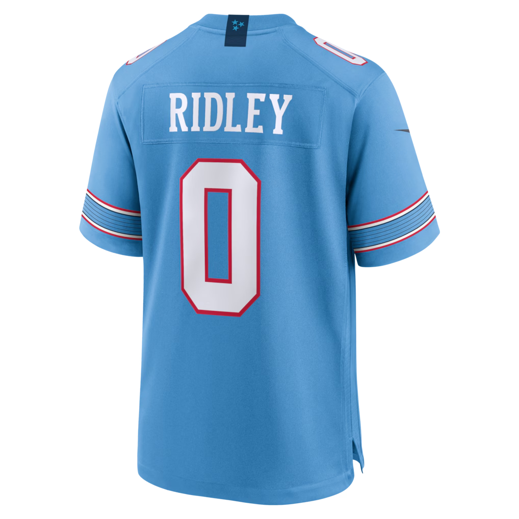 Friene T.Titans #0 Calvin Ridley Light Blue Game Stitched Jerseys