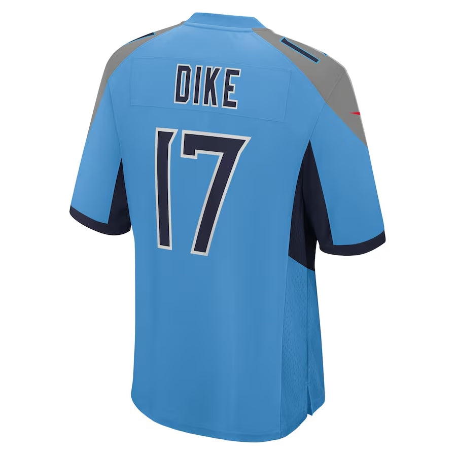 Friene T.Titans #17 Chimere Dike Light Blue Team Game Stitched Jerseys
