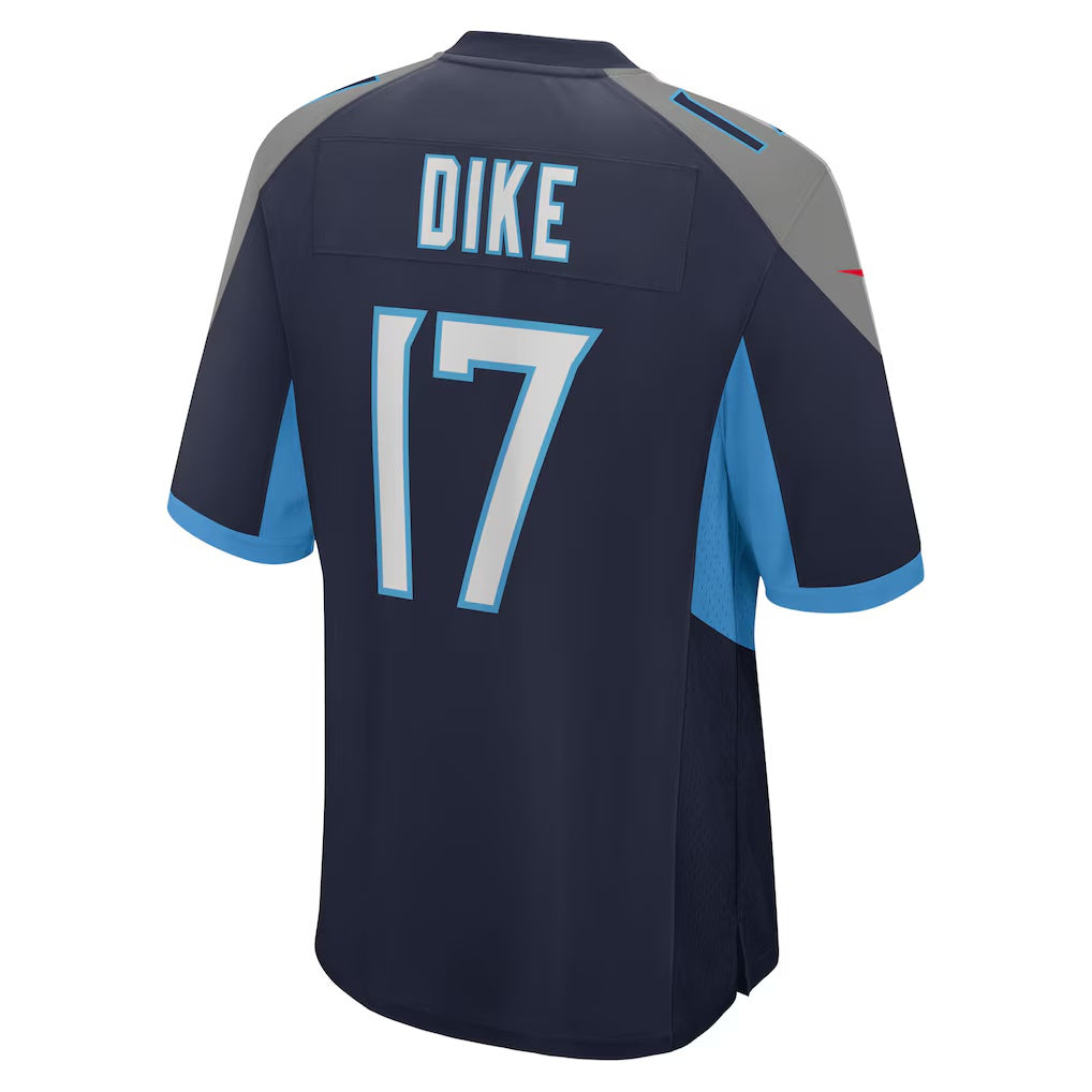 Friene T.Titans #17 Chimere Dike Navy Team Game Stitched Jerseys