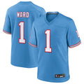 Friene T.Titans #1 Cameron Ward Player Light Blue Replica Limited Game Stitched Jerseys