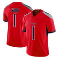 Friene T.Titans #1 Cameron Ward Player Red Vapor F.U.S.E. Limited Stitched Jerseys