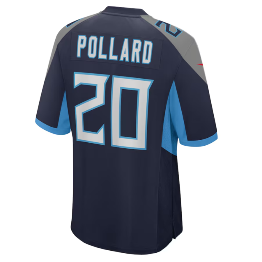 Friene T.Titans #20 Tony Pollard Navy Game Player Jersey Stitched Jerseys